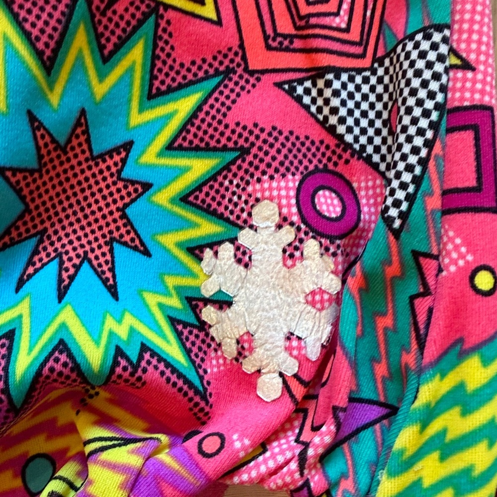 Vibrant Geometric Patterned Leotard - image 2